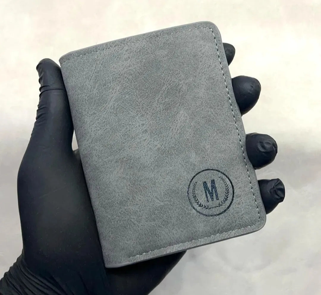 Men PU Leather Wallet Slim Bifold Stylish Card Holder