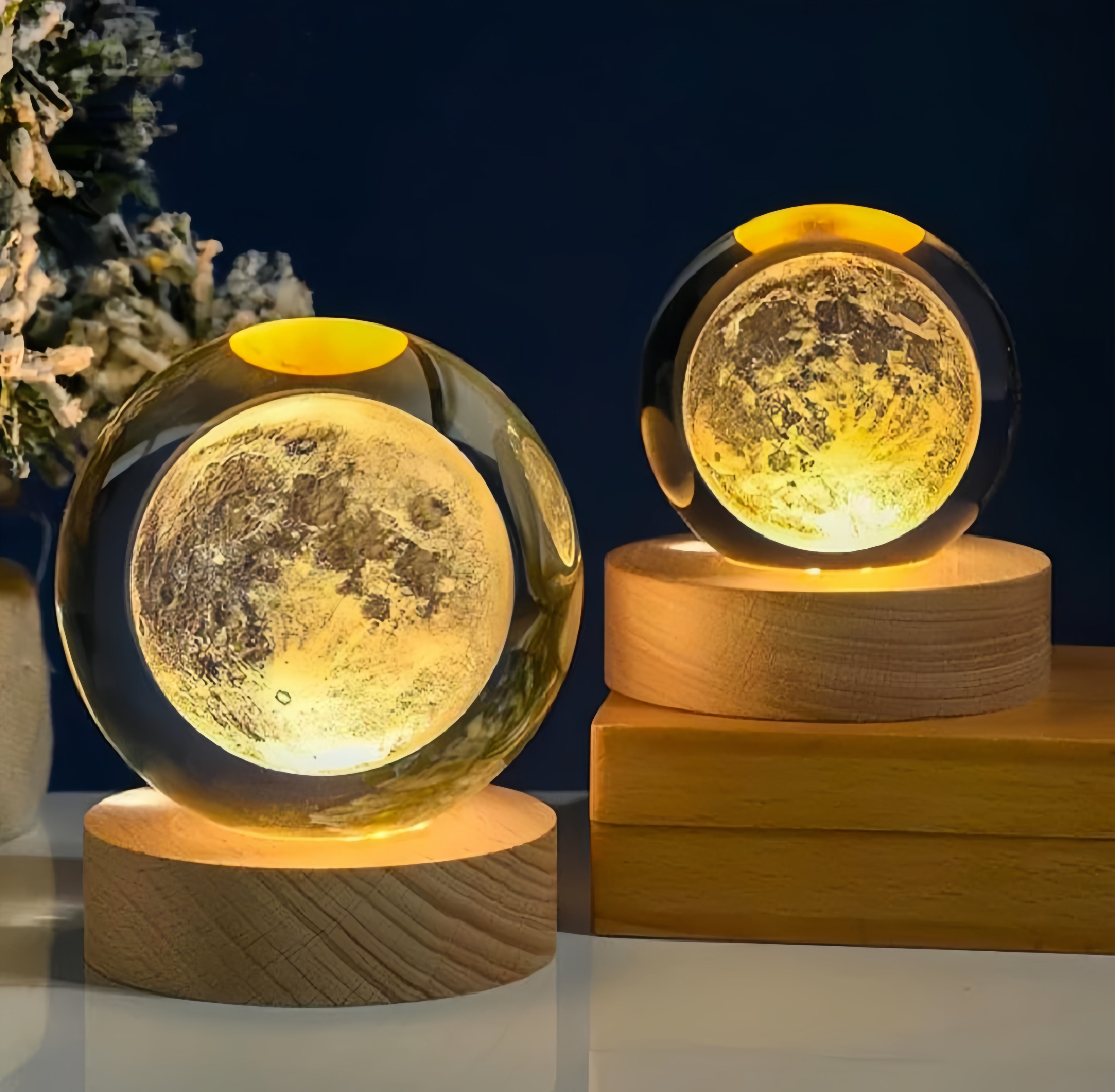Galaxy Crystal Night Lamps