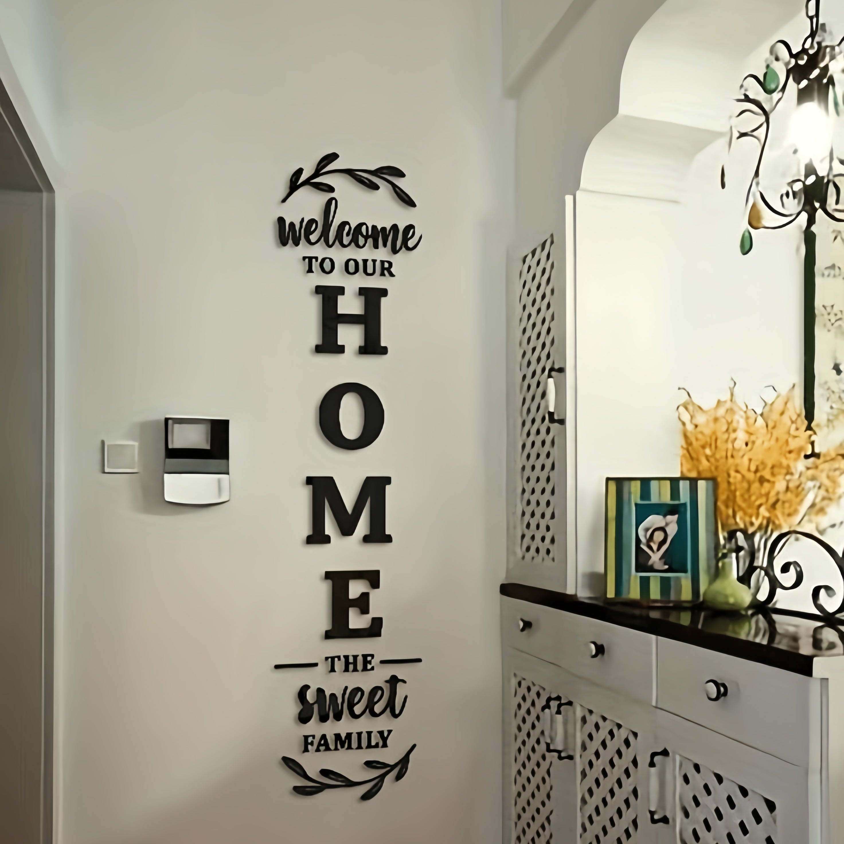 Welcome To Our Home 3D Wooden Wall Art