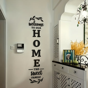 Welcome To Our Home 3D Wooden Wall Art