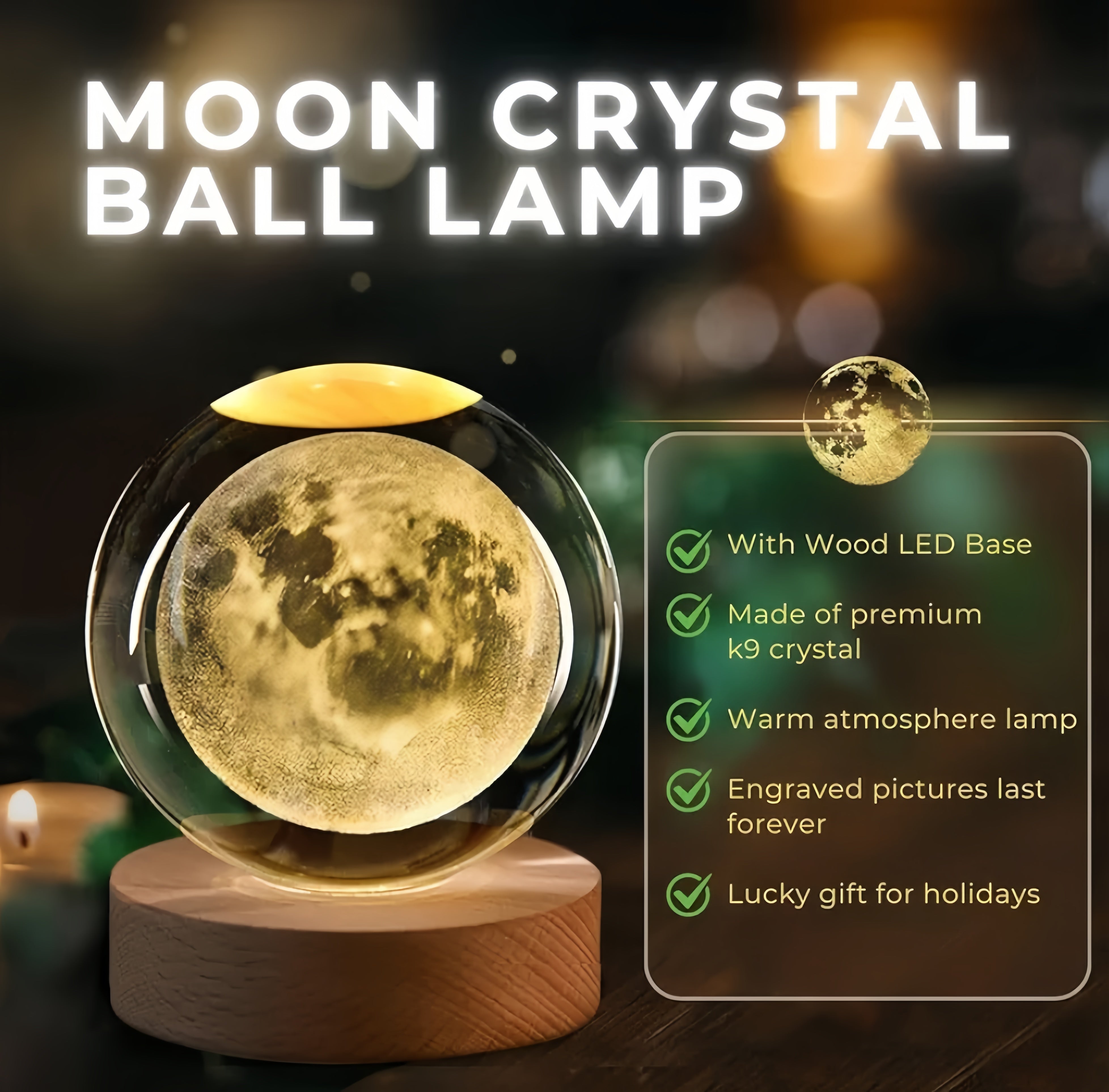 Galaxy Crystal Night Lamps