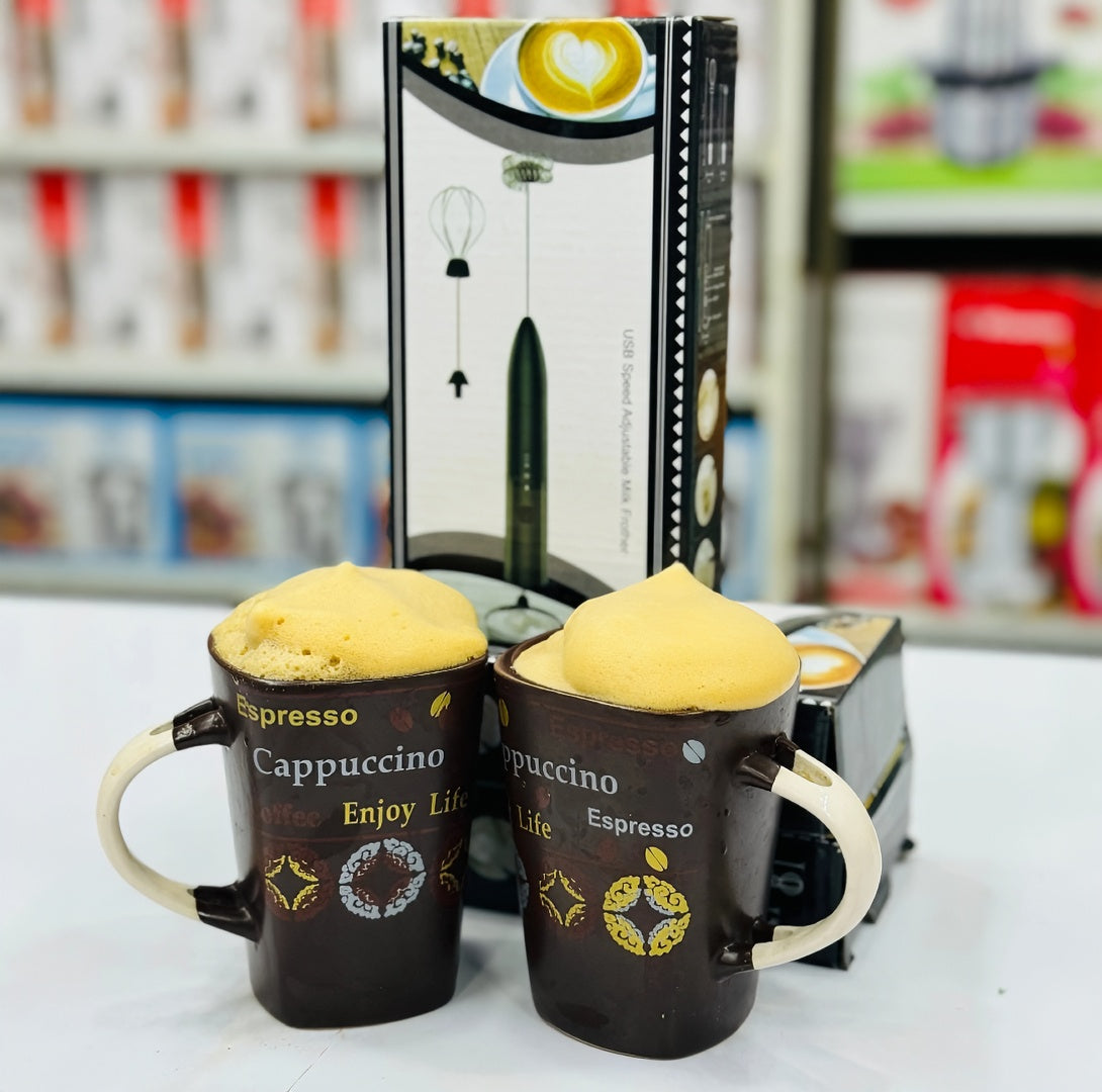 FrothPro Elite – 3 Speed Rechargeable Portable Electric Milk Frother